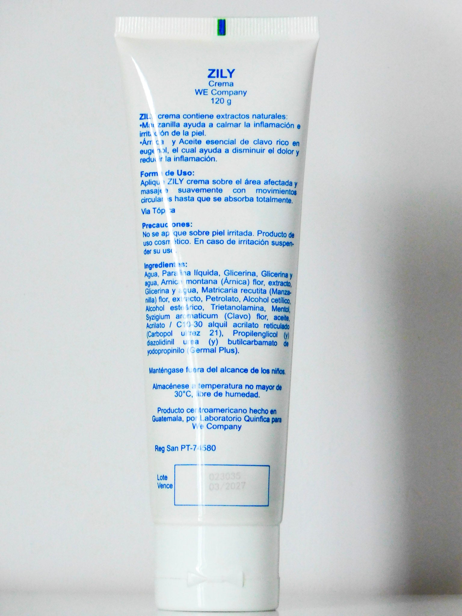 Crema Zily 120 Gramos